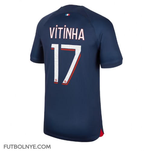 Camiseta Paris Saint-Germain Vitinha Ferreira #17 Primera Equipación 2023-24 manga corta